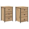 Cabinet de chevet 2 pc Marron 40 x 36 x 60 cm 617803617803