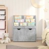 Bibliothèque pour enfants Gris béton 60 x 29,5 x 69 cm 617817617817
