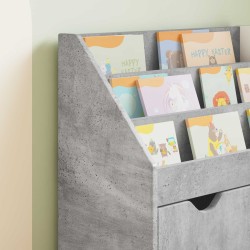Bibliothèque pour enfants Gris béton 60 x 29,5 x 69 cm 617817617817