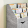 Bibliothèque pour enfants Gris béton 60 x 29,5 x 69 cm 617817617817