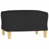 Repose-pied Noir 60x50x41 cm Tissu 617823617823