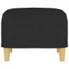 Repose-pied Noir 60x50x41 cm Tissu 617823617823