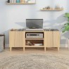 Meuble à disques Chêne Sonoma 121x38x48 cm Bois d'ingénierie 617831617831