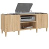 Meuble à disques Chêne Sonoma 121x38x48 cm Bois d'ingénierie 617831617831