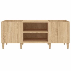 Meuble à disques Chêne Sonoma 121x38x48 cm Bois d'ingénierie 617831617831