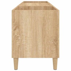 Meuble à disques Chêne Sonoma 121x38x48 cm Bois d'ingénierie 617831617831