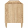 Meuble à disques Chêne Sonoma 121x38x48 cm Bois d'ingénierie 617831617831