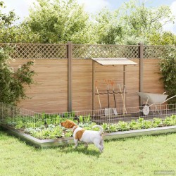 Clôture de jardin avec piquets 48 pcs 35 x 50 cm Mesh Argenté 617835617835