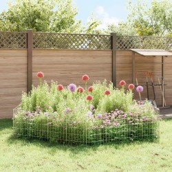 Clôture de jardin avec piquets 48 pcs 35 x 50 cm Mesh Argenté 617835617835