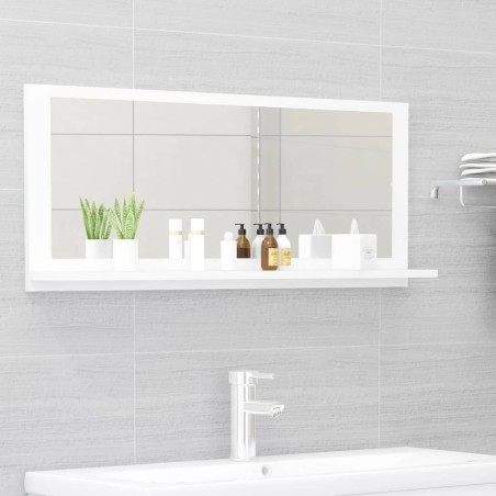 Miroir de salle de bain Blanc 90x10,5x37 cm Aggloméré 617841617841