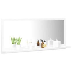 Miroir de salle de bain Blanc 90x10,5x37 cm Aggloméré 617841617841