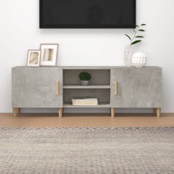 Meuble TV Gris béton 150x30x50 cm Bois d'ingénierie 617842617842