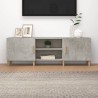 Meuble TV Gris béton 150x30x50 cm Bois d'ingénierie 617842617842