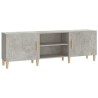 Meuble TV Gris béton 150x30x50 cm Bois d'ingénierie 617842617842