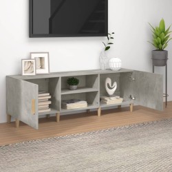 Meuble TV Gris béton 150x30x50 cm Bois d'ingénierie 617842617842