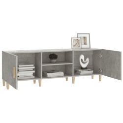 Meuble TV Gris béton 150x30x50 cm Bois d'ingénierie 617842617842