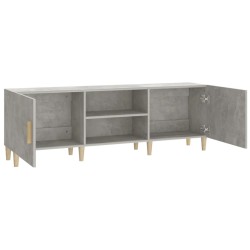 Meuble TV Gris béton 150x30x50 cm Bois d'ingénierie 617842617842