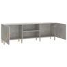 Meuble TV Gris béton 150x30x50 cm Bois d'ingénierie 617842617842