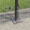 Clôture en fil soudé avec base en béton 25 x 0,8 m Gris Maille 617845617845