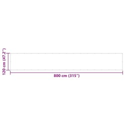 Paravent de balcon orange 120 x 800 cm 100 % polyester Oxford 617847617847