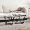 Ensemble de tables d'appoint 2 pcs Gris Sonoma 617851617851