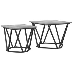 Ensemble de tables d'appoint 2 pcs Gris Sonoma 617851617851