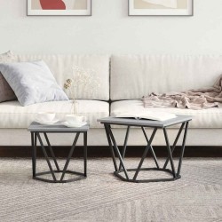 Ensemble de tables d'appoint 2 pcs Gris Sonoma 617851617851