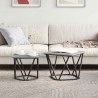Ensemble de tables d'appoint 2 pcs Gris Sonoma 617851617851