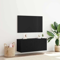 Ensemble meuble TV 100 x 30 x 41 cm Chêne noir 617855617855
