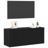 Ensemble meuble TV 100 x 30 x 41 cm Chêne noir 617855617855
