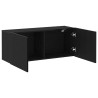 Ensemble meuble TV 100 x 30 x 41 cm Chêne noir 617855617855
