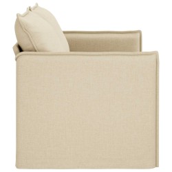 Canapé Crème 156 x 82 x 85 cm tissu 617859617859