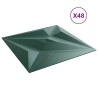 Panneaux muraux Étoile 48 pcs Vert Étoile 50 x 50 cm Mousse XPS 617864617864