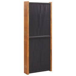 Cloison de séparation 6 panneaux Noir 420x180 cm 617879617879
