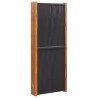 Cloison de séparation 6 panneaux Noir 420x180 cm 617879617879