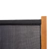 Cloison de séparation 6 panneaux Noir 420x180 cm 617879617879