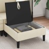 Pouf avec Rangement Crème Velours 617880617880