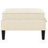 Pouf avec Rangement Crème Velours 617880617880
