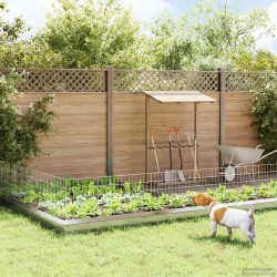 Clôture de jardin avec piquets 48 pcs 55 x 50 cm Mesh Argenté 617881617881