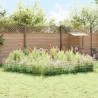 Clôture de jardin avec piquets 48 pcs 55 x 50 cm Mesh Argenté 617881617881