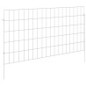 Clôture de jardin avec piquets 24 pcs 95 x 50 cm Mesh Argenté 617882617882