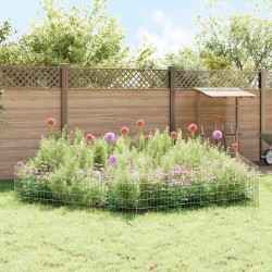 Clôture de jardin avec piquets 24 pcs 95 x 50 cm Mesh Argenté 617882617882
