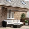 Auvent rétractable Taupe 3 x 2,5 m 100% Polyester et Aluminium 617887617887
