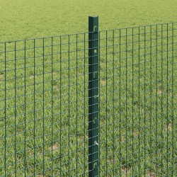 Clôture en fil soudé avec poteaux 10 x 0,6 m Vert Maille 617900617900