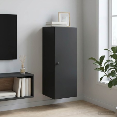 Armoire Murale Noir 33 x 34,5 x 90 cm Bois d'ingénierie 617901617901