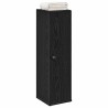 Meuble de salle de bain avec porte-rouleau noir 20,5x22x72 cm 617913617913