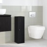 Meuble de salle de bain avec porte-rouleau noir 20,5x22x72 cm 617913617913