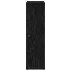 Meuble de salle de bain avec porte-rouleau noir 20,5x22x72 cm 617913617913
