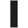 Meuble de salle de bain avec porte-rouleau noir 20,5x22x72 cm 617913617913