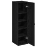Meuble de salle de bain avec porte-rouleau noir 20,5x22x72 cm 617913617913